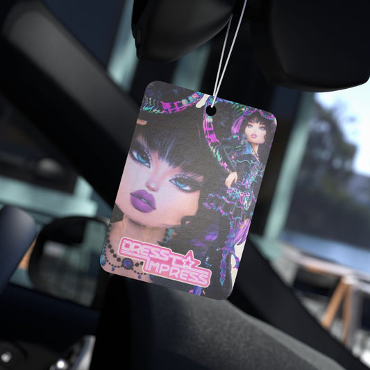 Printify Accessories 2.75'' × 4'' / Rectangle / Black Ice Dress to Impress BADDIE DTI Dress to Impress Roblox Fashion Game Car Air Freshener