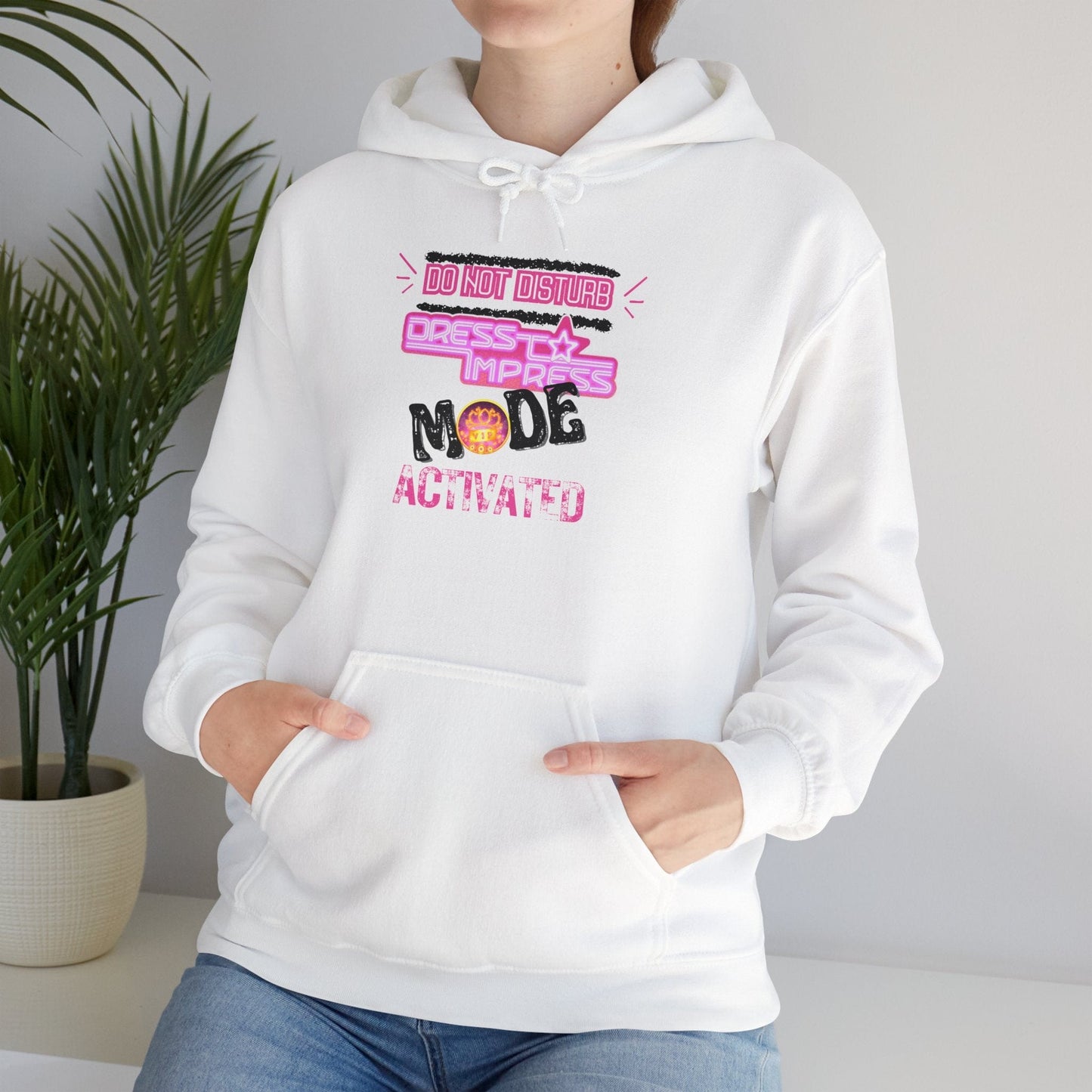 Printify Hoodie Do not disturb Dress to Impress mode activated DTI Dress to Impress Roblox Fashion Game Unisex Heavy Blend™ Hooded Sweatshirt