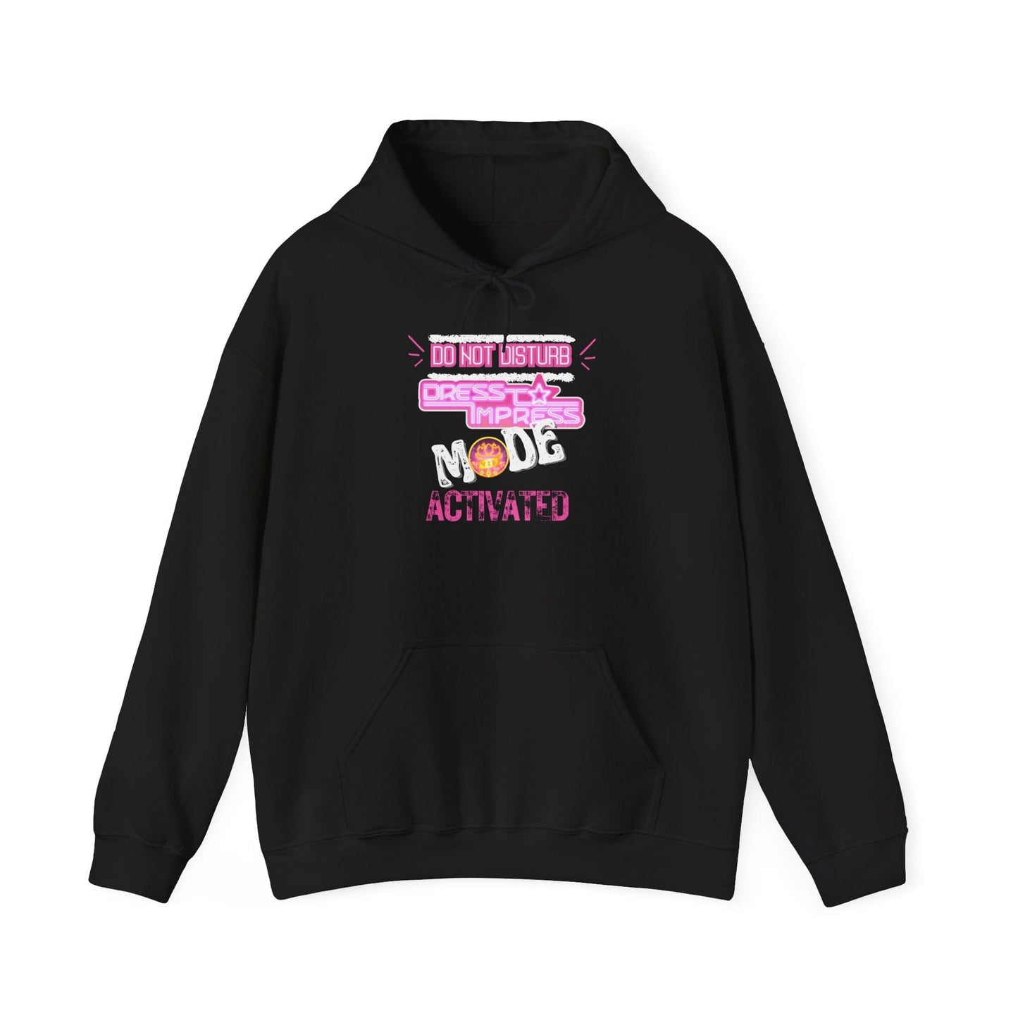 Printify Hoodie S / Black Do not disturb Dress to Impress mode activated DTI Dress to Impress Roblox Fashion Game Unisex Heavy Blend™ Hooded Sweatshirt