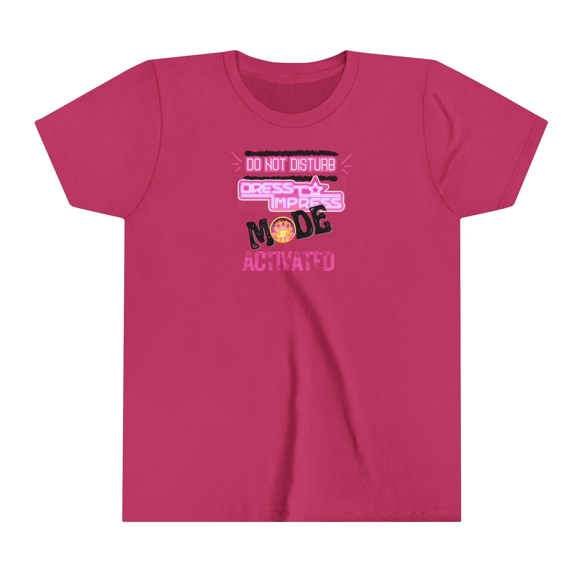 Printify Kids clothes Berry / S Do not disturb Dress to Impress mode activated DTI Dress to Impress Roblox Fashion Game Youth Short Sleeve Tee