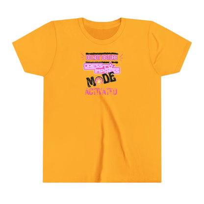 Printify Kids clothes Gold / S Do not disturb Dress to Impress mode activated DTI Dress to Impress Roblox Fashion Game Youth Short Sleeve Tee