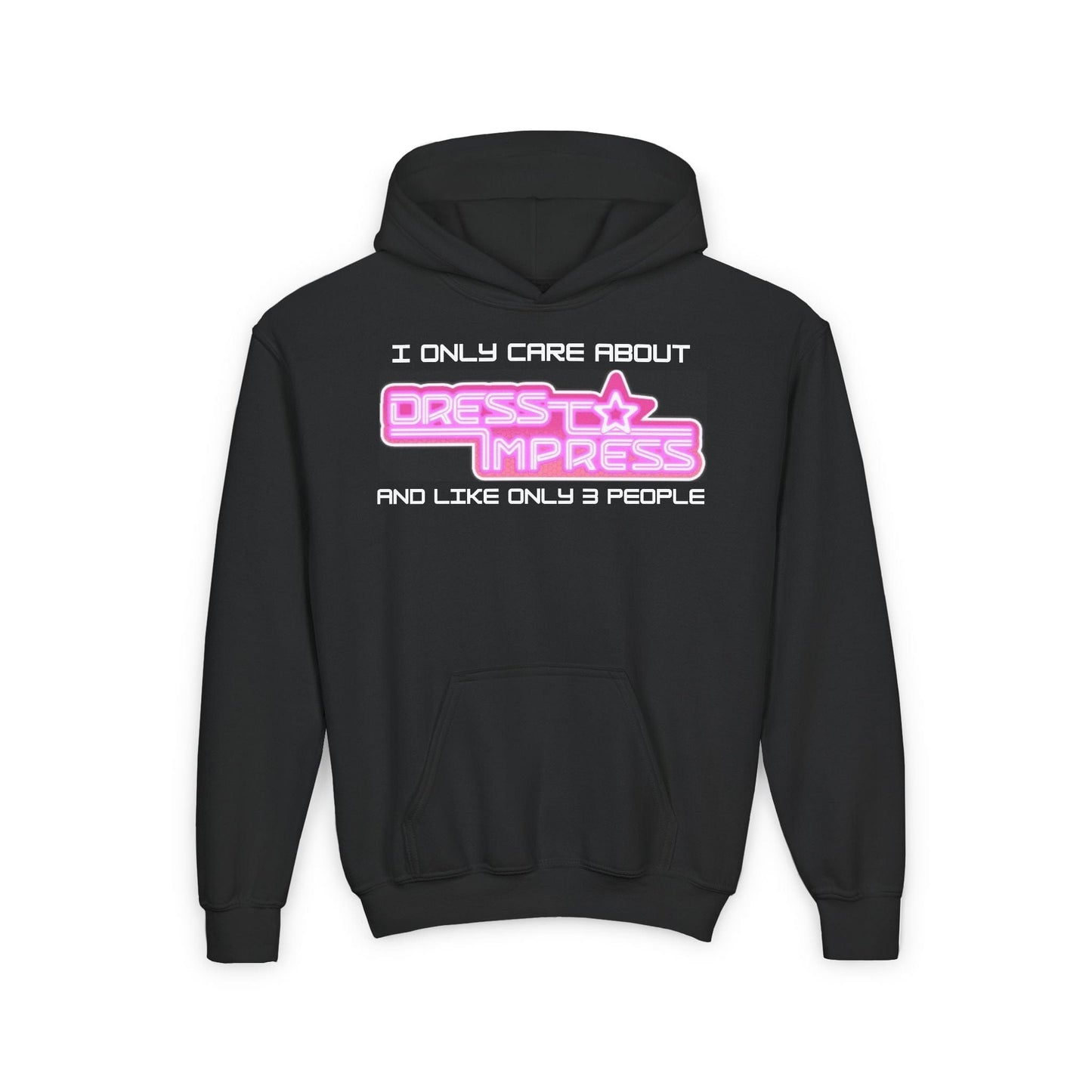 Printify Kids clothes S / Black A day without Dress to Impress is like.... JUST KIDDING I have no idea DTI Dress to Impress Roblox Fashion Game Youth Hoodie