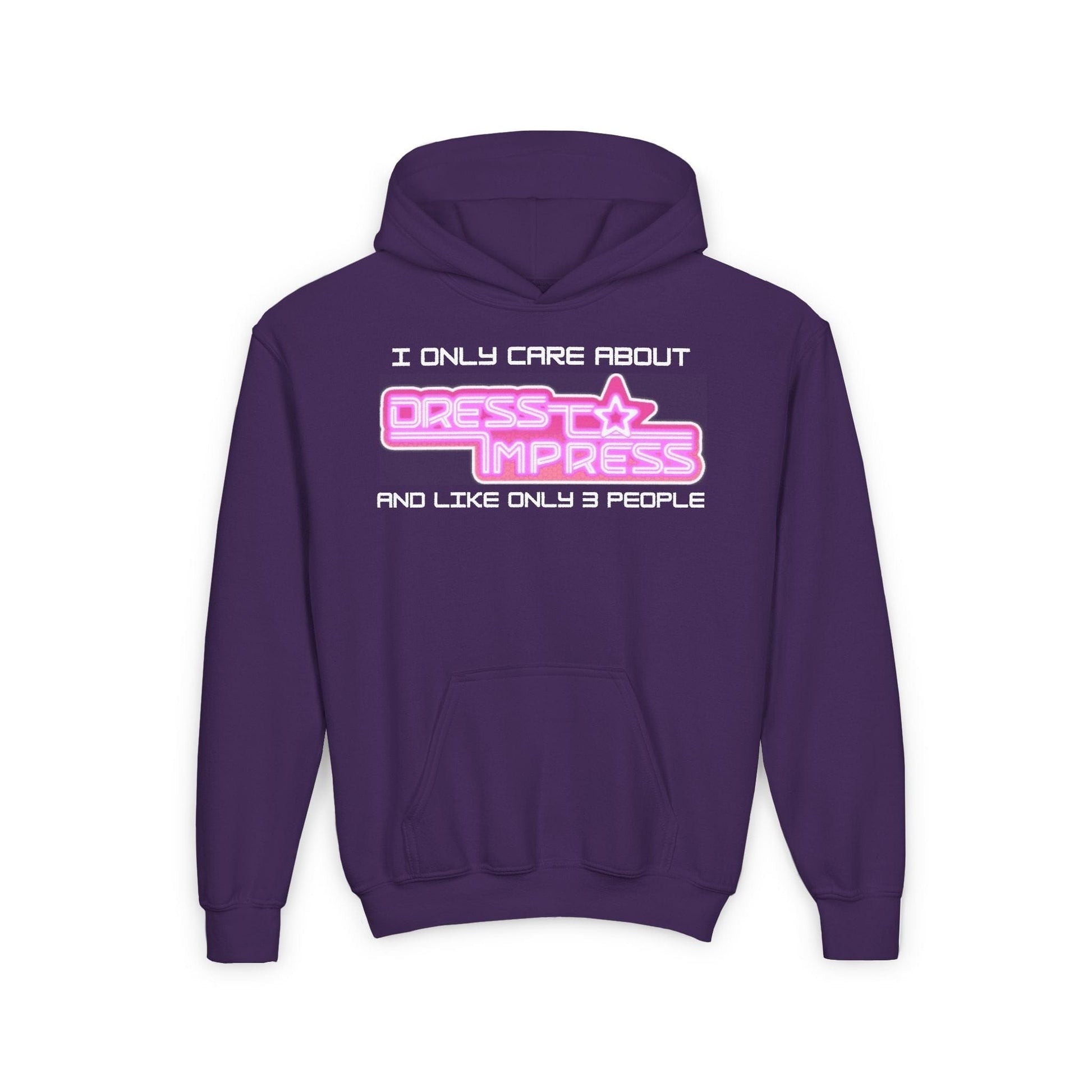 Printify Kids clothes S / Purple A day without Dress to Impress is like.... JUST KIDDING I have no idea DTI Dress to Impress Roblox Fashion Game Youth Hoodie