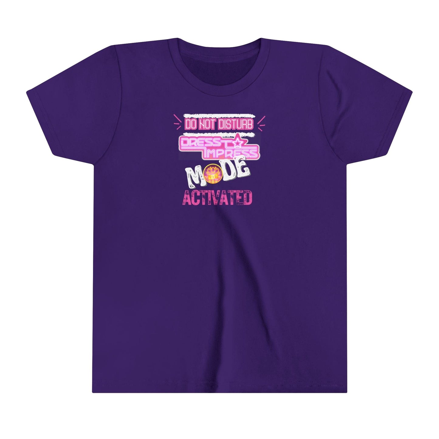 Printify Kids clothes Team Purple / S Do not disturb Dress to Impress mode activated DTI Dress to Impress Roblox Fashion Game Youth Short Sleeve Tee