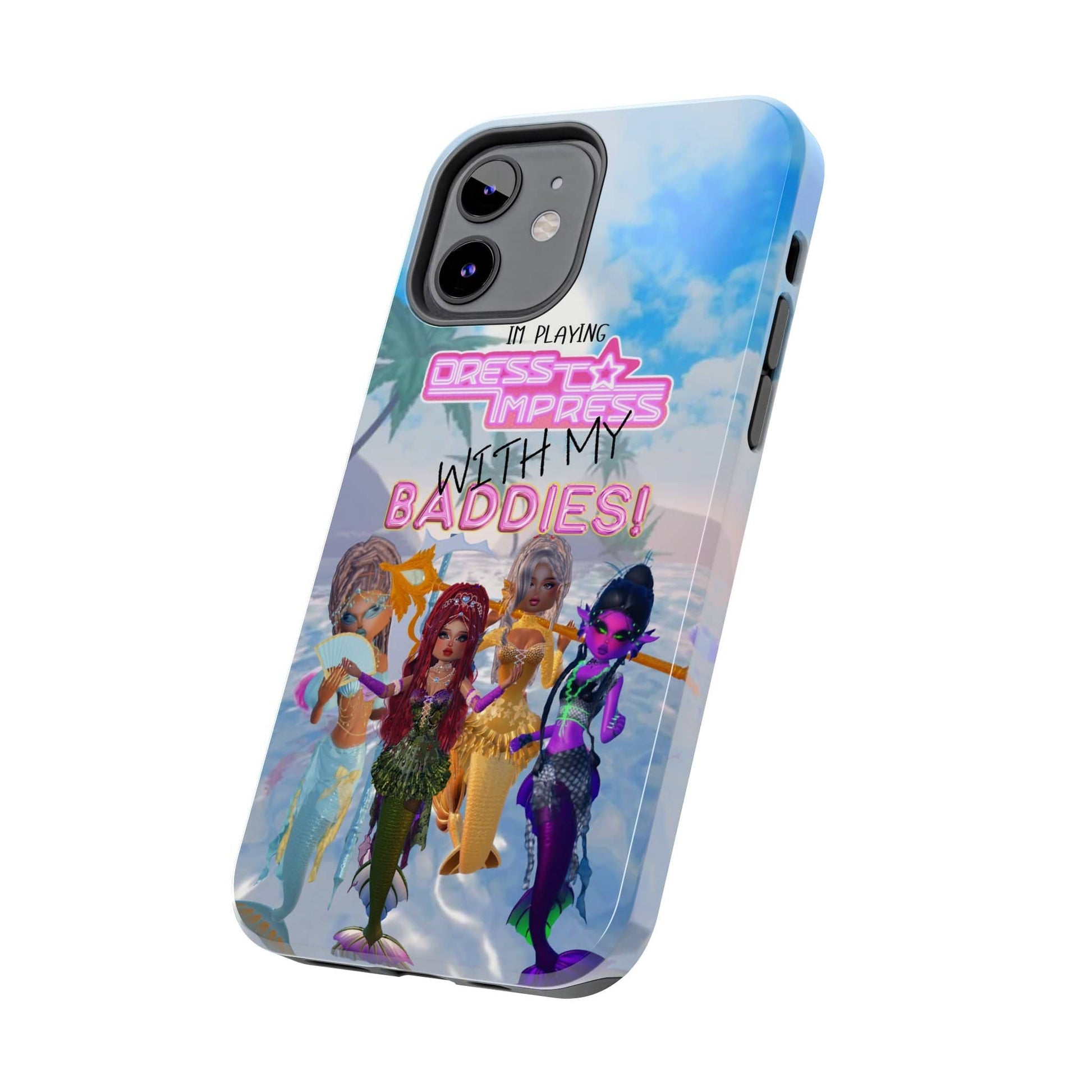 Printify Phone Case iPhone 12 Mermaid Dress to Impress BADDIES DTI Dress to Impress Roblox Fashion Game iPhone Case