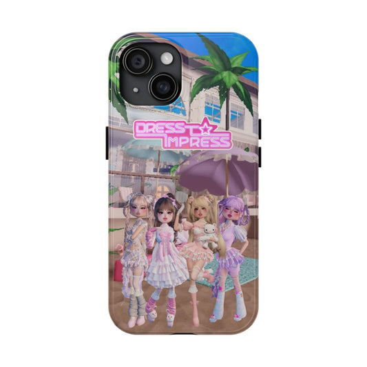 Printify Phone Case iPhone 15 Kawaii Dress to Impress BADDIES DTI Dress to Impress Roblox Fashion Game iPhone Case