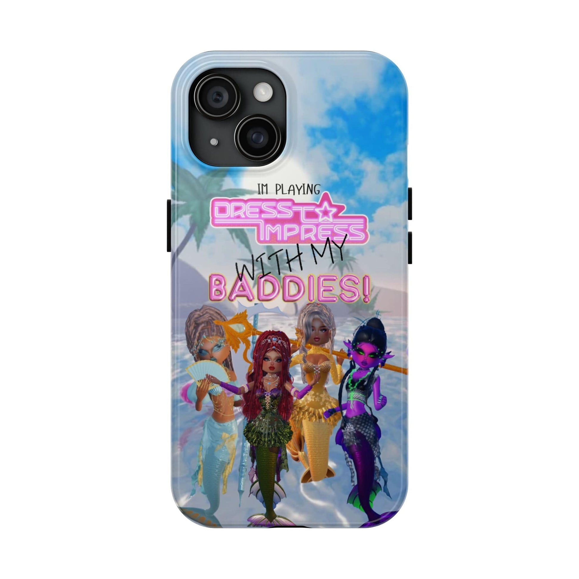 Printify Phone Case iPhone 15 Mermaid Dress to Impress BADDIES DTI Dress to Impress Roblox Fashion Game iPhone Case