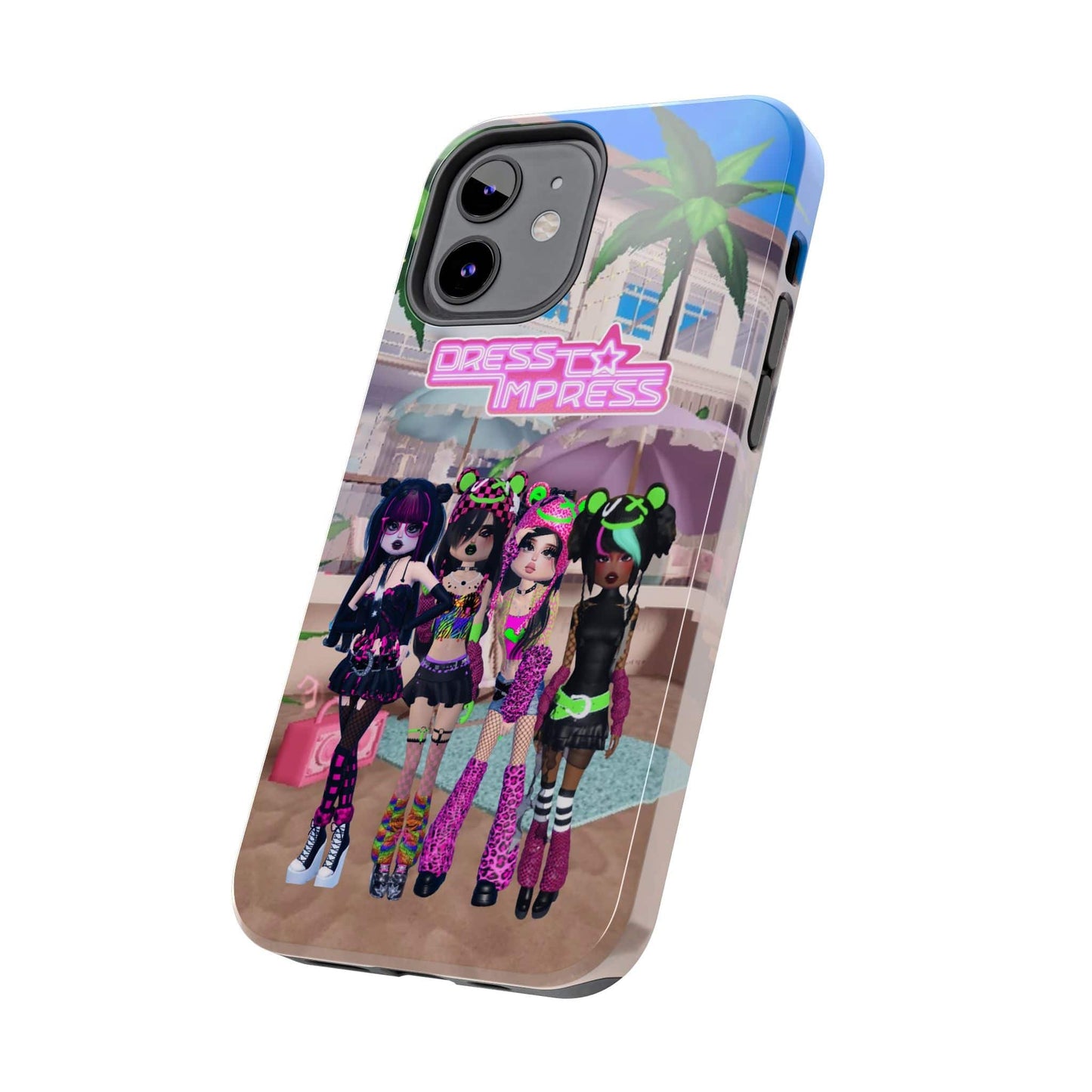 Printify Phone Case Scene Dress to Impress BADDIES DTI Dress to Impress Roblox Fashion Game iPhone Case