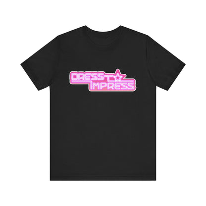 Printify T-Shirt Black / XS Dress to Impress BADDIE DTI Dress to Impress Roblox Fashion Game Unisex Jersey Short Sleeve Tee