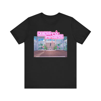 Printify T-Shirt Black / XS Pose 28 DTI Dress to Impress Roblox Fashion Game Unisex Jersey Short Sleeve Tee