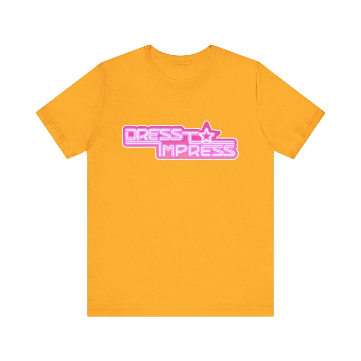 Printify T-Shirt Gold / XS Dress to Impress BADDIE DTI Dress to Impress Roblox Fashion Game Unisex Jersey Short Sleeve Tee