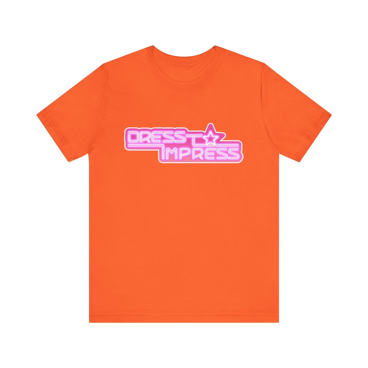 Printify T-Shirt Orange / XS Dress to Impress BADDIE DTI Dress to Impress Roblox Fashion Game Unisex Jersey Short Sleeve Tee