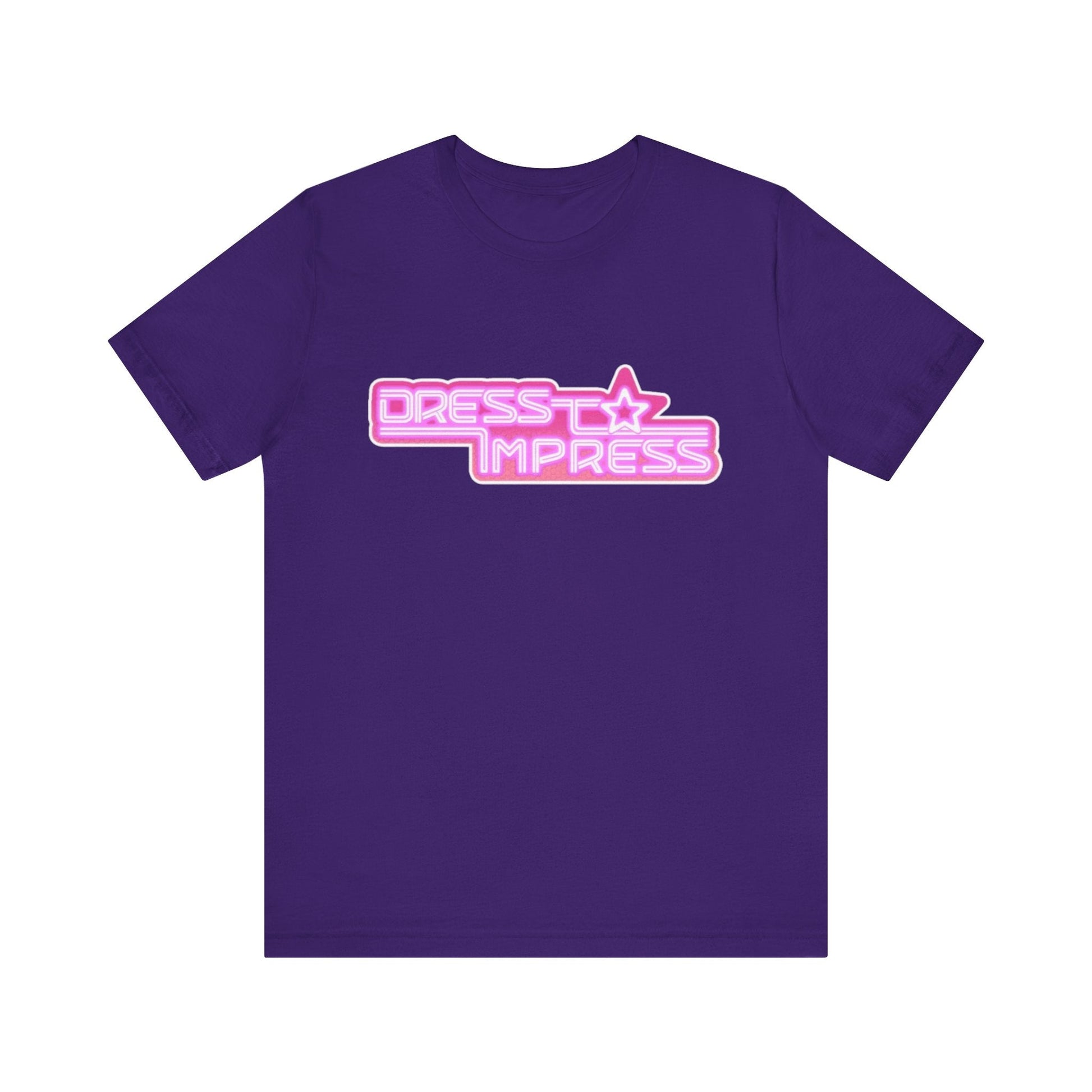 Printify T-Shirt Team Purple / XS Dress to Impress BADDIE DTI Dress to Impress Roblox Fashion Game Unisex Jersey Short Sleeve Tee