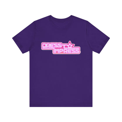 Printify T-Shirt Team Purple / XS Dress to Impress BADDIE DTI Dress to Impress Roblox Fashion Game Unisex Jersey Short Sleeve Tee