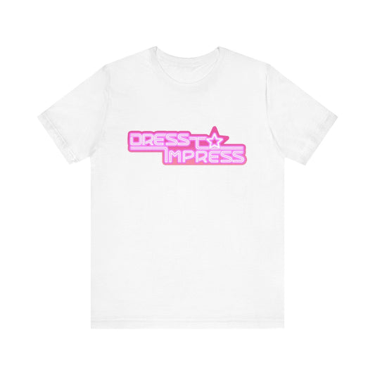 Printify T-Shirt White / XS Dress to Impress BADDIE DTI Dress to Impress Roblox Fashion Game Unisex Jersey Short Sleeve Tee